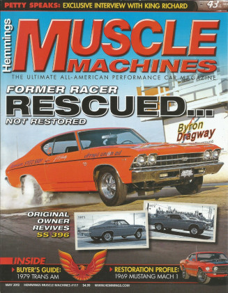 HEMMINGS MUSCLE MACHINES 2013 MAY - DROPTOP GTO, MACH 1, PETTY RACING